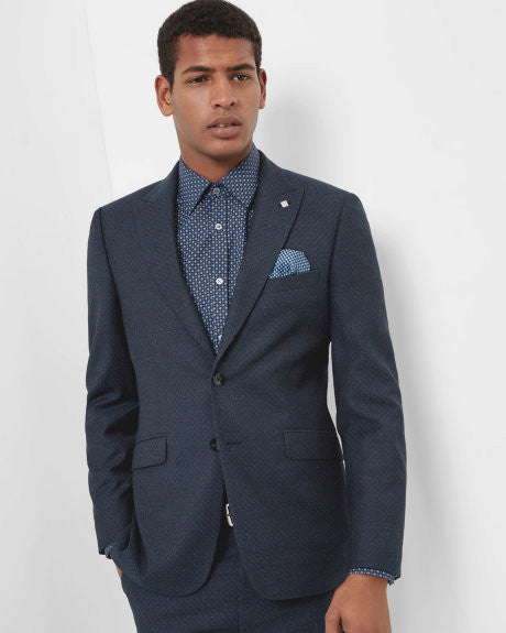 Debonair jacquard suit jacket