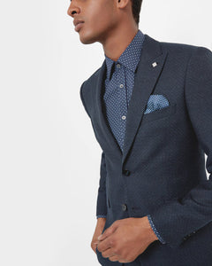 Debonair jacquard suit jacket