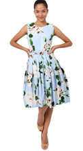 Sleeveless | Amber Queen | Soft Sky Blue Ivory | Front-1 | Dress By Samantha Sung