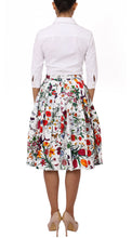 Regular | Botanical Garden | White Indian Red | Back | Skirt By Samantha Sung