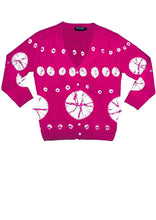 Short | Circle Shibori | Pink | Front-1 | Cardigan by Samantha Sung
