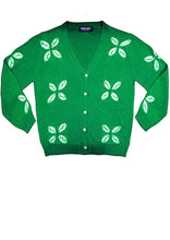 Short | Four Leaves Shibori | Pine Green | Front-1 | Cardigan by Samantha Sung