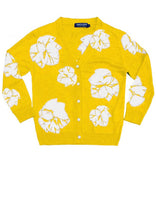 Short | Leaf Shibori | Crome Yellow | Front-1 | Cardigan by Samantha Sung