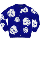 Short | Leaf Shibori | Cobalt Blue | Front-1 | Cardigan by Samantha Sung