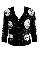 Short | Nana Shibori | Black | Front-1 | Cardigan by Samantha Sung