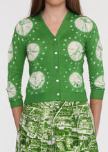 Short | Nana Shibori | Grass Green | Front | Cardigan by Samantha Sung