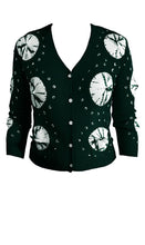 Short | Nana Shibori | Jade | Front-1 | Cardigan by Samantha Sung