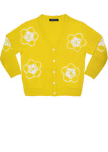 Short | Star Shibori | Chrome Yellow | Front-1 | Cardigan by Samantha Sung