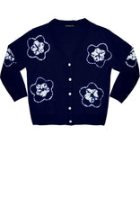 Short | Star Shibori | Indigo | Front-1 | Cardigan by Samantha Sung