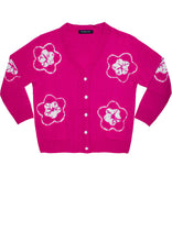 Short | Star Shibori | Pink | Front-1 | Cardigan by Samantha Sung