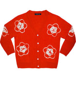 Short | Star Shibori | Scarlet Red | Front-1 | Cardigan by Samantha Sung
