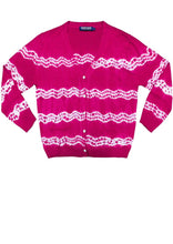 Short | Zigzag Shibori | Pink | Front-1 | Cardigan by Samantha Sung
