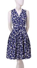 Sleeveless | Corfu Rose | White Admiral Blue | Front | Dress By Samantha Sung