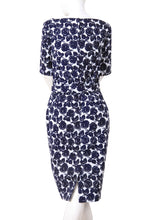1/2 Sleeve | Corfu Rose | White Indigo | Back | Dress By Samantha Sung