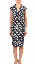 Cap Sleeve | Corfu | White Black | Front | Dress By Samantha Sung