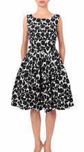 Sleeveless | Corfu | White Black | Front | Dress By Samantha Sung