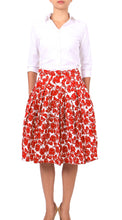 Regular | Corfu | White Indian Red | Front | Skirt By Samantha Sung