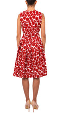 Sleeveless | Corfu | White Indian Red | Back | Dress By Samantha Sung