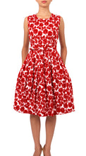 Sleeveless | Corfu | White Indian Red | Front | Dress By Samantha Sung