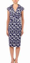 Cap Sleeve | Corfu | White Indigo  | Front | Dress By Samantha Sung