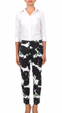 Long | Cyprus Bloom | White Black | Front  | Pants By Samantha Sung