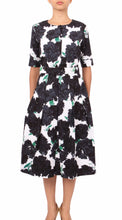 Sleeveless | Cyprus Bloom | White Black | Front | Dress By Samantha Sung