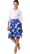 Regular | Cyprus Bloom | White Cobalt Blue | Front-1 | Dress By Samantha Sung