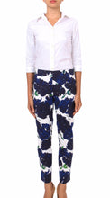 Long | Cyprus Bloom | White Indigo | Front  | Pants By Samantha Sung