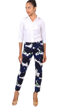 Long | Cyprus Bloom | White Indigo | Front-1 | Pants By Samantha Sung