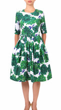 Sleeveless | Cyprus Bloom | White Pine Green | Front | Dress By Samantha Sung