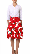 Regular | Cyprus Bloom | White Indian Red | Front | Dress By Samantha Sung