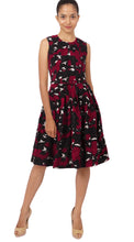 Sleeveless | Degas Black | Dark Black Maroon | Front | Dress By Samantha Sung