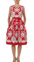 Sleeveless | English Macrame | Indian Red Ivory | Front | Dress By Samantha Sung