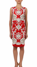 Sleeveless | English Macrame | Indian Red Ivory | Front | Dress By Samantha Sung