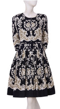 3/4 Sleeve | Engolish Macrame | Indigo Ivory | Front | Dress By Samantha Sung