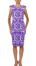 Sleeveless | Ibiza Tile | White Lilac | Front | Dress By Samantha Sung