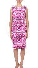 Sleeveless | Ibiza Tile | White Pink | Front | Dress By Samantha Sung