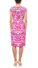 Sleeveless | Ibiza Tile | White Pink | Back | Dress By Samantha Sung