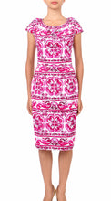 Sleeveless | Ibiza Tile | White Pink | Front | Dress By Samantha Sung