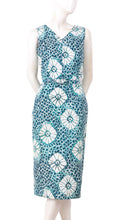 Sleeveless | Itajime Shibori | Aqua White | Front | Dress By Samantha Sung