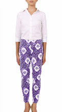 Long | Itajime Shibori | Lilac White | Front | Pants By Samantha Sung