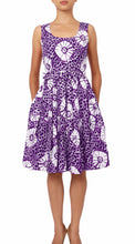 Sleeveless | Itajime Shibori | Lilac White | Front | Dress By Samantha Sung