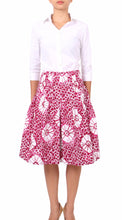 Regular | Itajime Shibori | Pink White | Front | Skirt By Samantha Sung