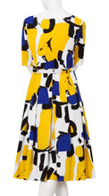 1/2 Sleeve | Jean Arp | White Chrome Yellow | Back | Dress By Samantha Sung