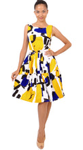 Sleeveless | Jean Arp | White Crome Yellow | Front-1 | Dress By Samantha Sung