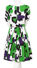1/2 Sleeve | Jean Arp | White Grass Green | Back | Dress By Samantha Sung