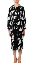 Long Sleeve | Kline | White Black | Front | Coat By Samantha Sung