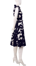 Sleeveless | Kline | White Midnight Blue | Right | Shirt Dress By Samantha Sung
