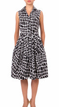 Sleeveless | Love Python | White Black | Front | Shirt Dress By Samantha Sung