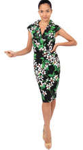 Cap Sleeve | Magnolia | Black White | Front-1 | Dress By Samantha Sung